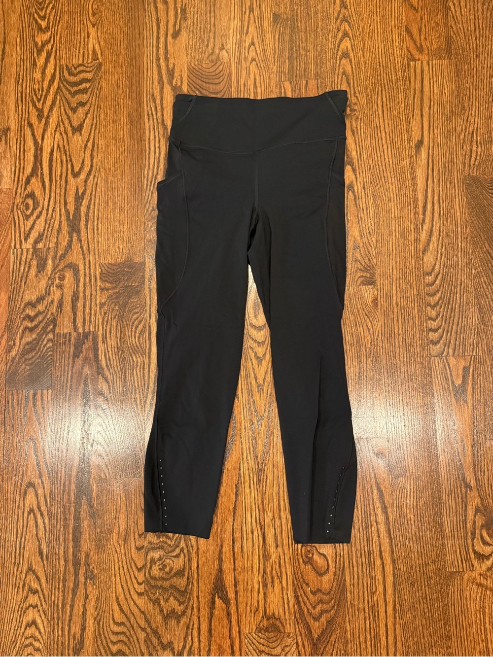 Lululemon Black Fast and Free 23” Leggings with pockets